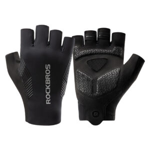 Rockbros cycling gloves spring/summer/autumn, short fingers, size: S - black