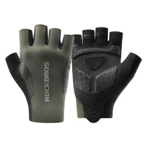 Rockbros cycling gloves spring/summer/autumn, short fingers, size: M - green
