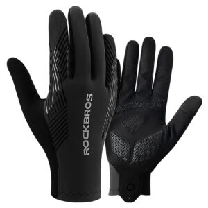 Rockbros cycling gloves spring/summer/autumn, full, size: XXL - black