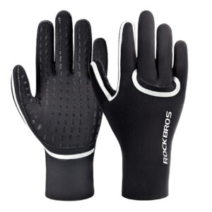 Rockbros Full Waterproof Cycling Gloves, Size: L/XL - Black