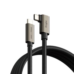 Ringke 3.2 gen. 2x2 USB-C, PD 3.1 240W 2m angled cable - black