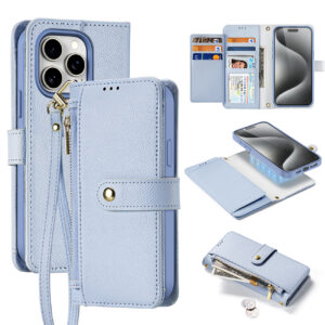 Dux Ducis Lawa Leather Case for iPhone 15 Pro - Blue