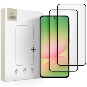 Tech-Protect Glass Fit+ 2-Pack Tempered Glass for Samsung Galaxy A36 / A56 5G - Black
