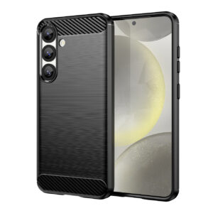 Carbon Case Flexible Silicone for Xiaomi Note 14 Pro 5G - Black