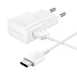 EP-TA200EWE + EP-DR140AWE Samsung 15W Travel Charger + USB-C Data Cable White (OOB Bulk)