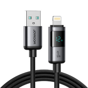 Joyroom S-A16 Pro Prism Series 3A USB-A - Lightning Cable with Display 1.2m - Black