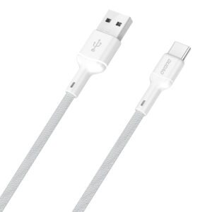 Dudao L9T 5A USB-A - USB-C Cable 1m - White