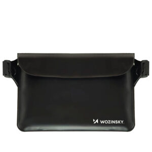 Wozinsky WWS-01 Waterproof PVC Waist Bag - Black