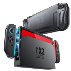 Supcase Crystal Case for Nintendo Switch 2 - Transparent Black