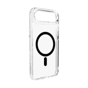 Puro Lite Mag TPU+PC Case Compatible with MagSafe for iPhone 17 Air - Transparent with Black Ring