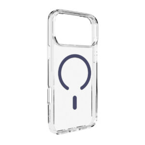 Puro Lite Mag TPU+PC Case Compatible with MagSafe for iPhone 17 Pro / 18 Pro - Transparent with Blue Ring