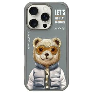 Nimmy Cool&Cute 2.0 Bear Case for iPhone 16 Pro - Gray