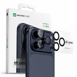 AmazingThing Lens Glass for iPhone 17 Pro / Pro Max / 18 Pro / 18 Pro Max with Blue Aluminum Frame