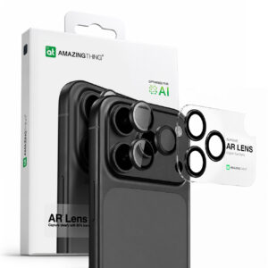 AmazingThing Lens Glass for iPhone 17 Pro / Pro Max / 18 Pro / 18 Pro Max with Gray Aluminum Frame