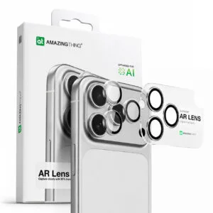 AmazingThing Lens Glass for iPhone 17 Pro / Pro Max / 18 Pro / 18 Pro Max with Black Aluminum Frame