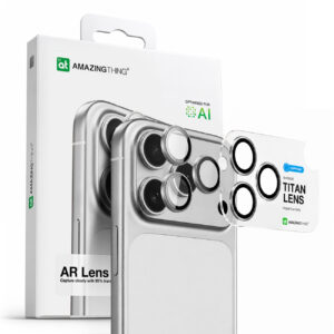 AmazingThing Sapphire Camera Glass for iPhone 17 Pro / Pro Max / 18 Pro / 18 Pro Max - with Silver Frame
