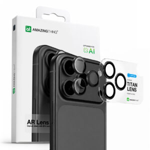 AmazingThing Sapphire Camera Glass for iPhone 17 Pro / Pro Max / 18 Pro / 18 Pro Max - with Gray Frame