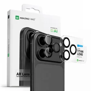 AmazingThing Sapphire Camera Glass for iPhone 17 Pro / Pro Max / 18 Pro / 18 Pro Max - with Gray Frame