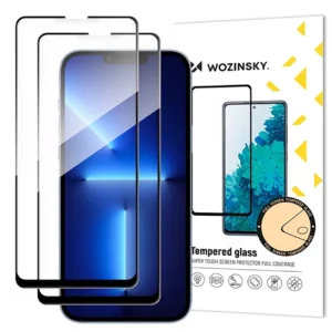 Set of 2 Wozinsky Full Glue Tempered Glass for Samsung Galaxy M56