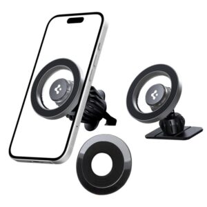 Spigen MFT13 MagSafe Car Holder for Cockpit or Air Vent - Silver