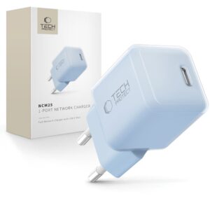 Tech-Protect NCM25 USB-C PD 25W Wall Charger - Blue
