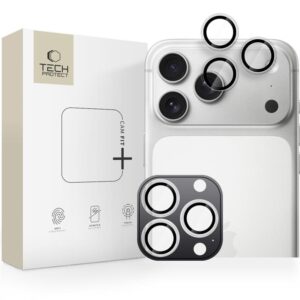 Tech-Protect Camring Fit+ Camera Cover for iPhone 14 Pro / Max / 15 Pro / Max / 16 Pro / Max / 17 Pro / 18 Pro / Max - Clear
