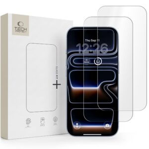 Tech-Protect Glass Fit+ 2-pack tempered glass for iPhone 16 Pro Max / 17 Pro Max / 18 Pro Max - transparent