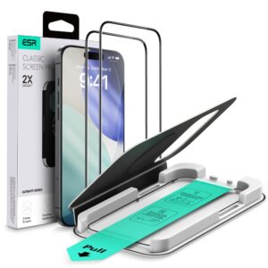 ESR UltraFit Tempered Glass 2-pack for iPhone 17 Pro Max / 18 Pro Max - transparent