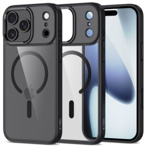 Tech-Protect MagMat MagSafe Case for iPhone 17 Pro Max - Clear Black