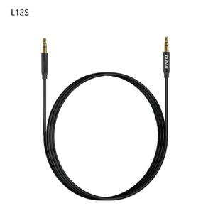 Dudao L12S AUX cable mini jack 3.5mm 1m 3-pole stereo - black