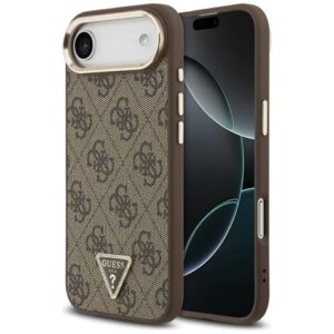 Guess 4G Triangle Logo MagSafe Case for iPhone Air Brown - Gold