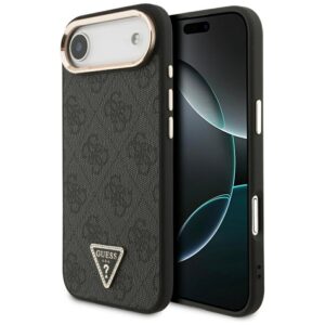 Guess 4G Triangle Logo MagSafe case for iPhone Air - black and gold