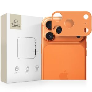 Tech-Protect Camalloy Fit+ Camera Cover for iPhone 17 Pro Max / 18 Pro Max - Orange