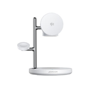 Joyroom JR-W23 Qi2 4-in-1 desktop charger with built-in inductive night light - white