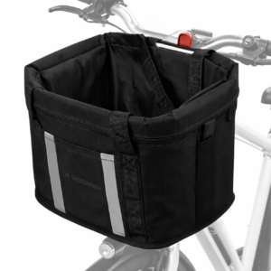 Wozinsky fabric bicycle basket large - black