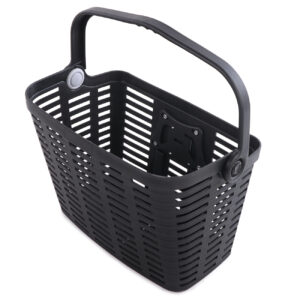 Wozinsky WKR-PK plastic handlebar bicycle basket - black