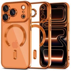 Tech-Protect MagFlex MagSafe Case for iPhone 17 Pro / 18 Pro - Transparent Orange