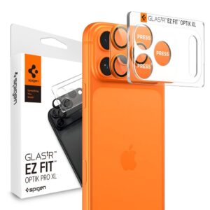 Spigen Optik Pro XL Camera Lens Glass for iPhone 17 Pro Max / 18 Pro Max - Orange