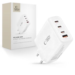 Tech-Protect NC140W-GAN 4-Port 140W Wall Charger - White