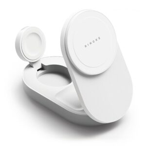 Ringke QI2.2 25W 3in1 Magnetic MagSafe Inductive Charger - White