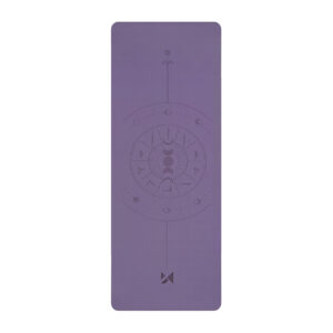 Wozinsky WNSP-NKP Exercise Mat 183 x 61 x 0.5 cm for yoga and gymnastics made of natural rubber - purple