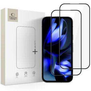 Tech-Protect Glass Fit+ 2-Pack Tempered Glass for Google Pixel 9A / 20A - Black