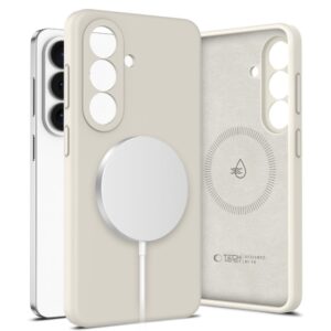 Tech-Protect Silicone MagSafe Case for Samsung Galaxy S26+ - Beige