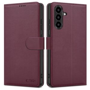 Tech-Protect Wallet Case for Samsung Galaxy A57 5G - Burgundy