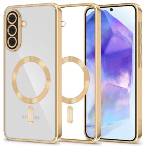 Tech-Protect MagFlex MagSafe Case for Samsung Galaxy A57 5G - Transparent Gold
