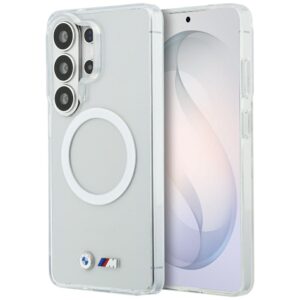BMW IML Shockproof Metal Logo MagSafe Case for Samsung Galaxy S26 Ultra - Transparent