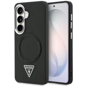 Guess case Embossed Ring Triangle Logo MagSafe for Samsung Galaxy S26 black