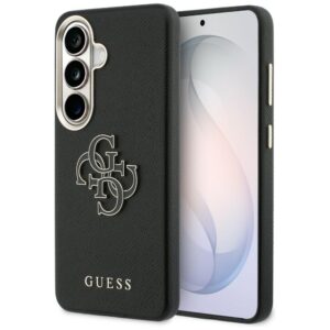 Guess case Grained Big 4G Metal Logo for Samsung Galaxy S26 Plus black