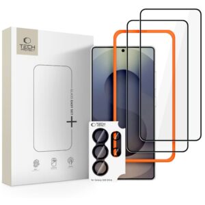 Tech-Protect Easy Set+ 3-Pack Tempered Glass for Samsung Galaxy S26 Ultra - Black
