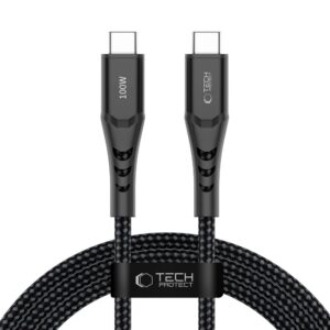Tech-Protect Ultraboost UB11T USB-C / USB-C PD 100W / QC3.0 Cable 200 cm - Black